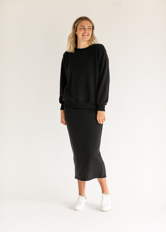 Essential Sweatshirt Skirt Set