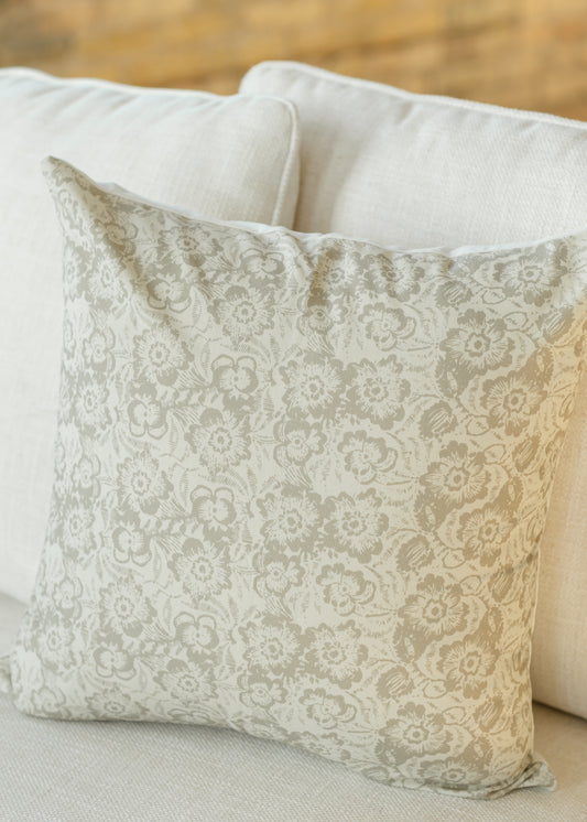 Flora Print Throw Pillowcase