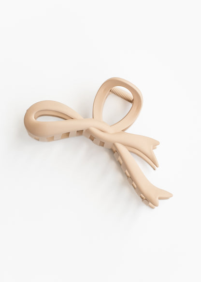 Large Bow Matte Hair Clip