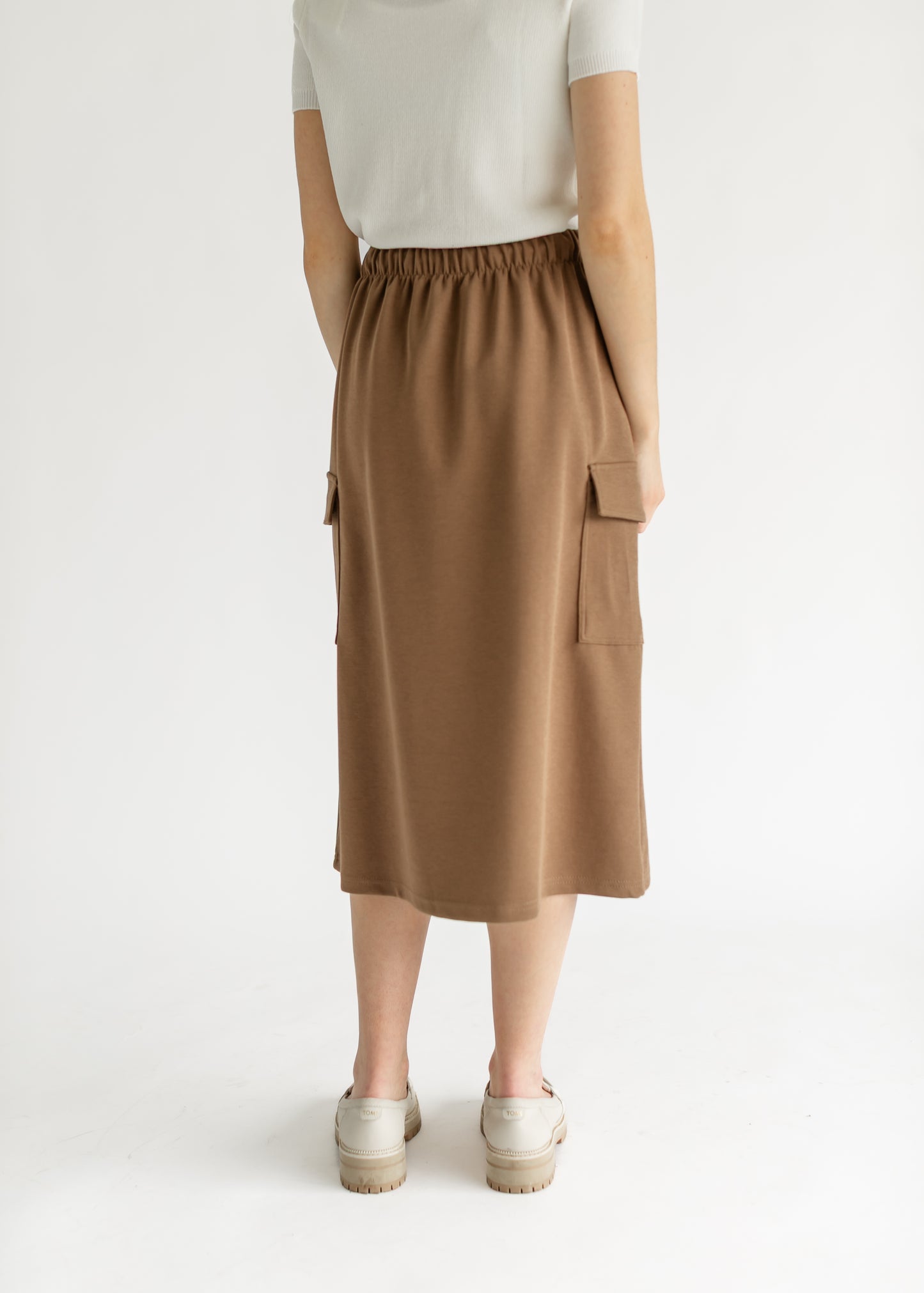 Mazie Midi A-line Cargo Skirt