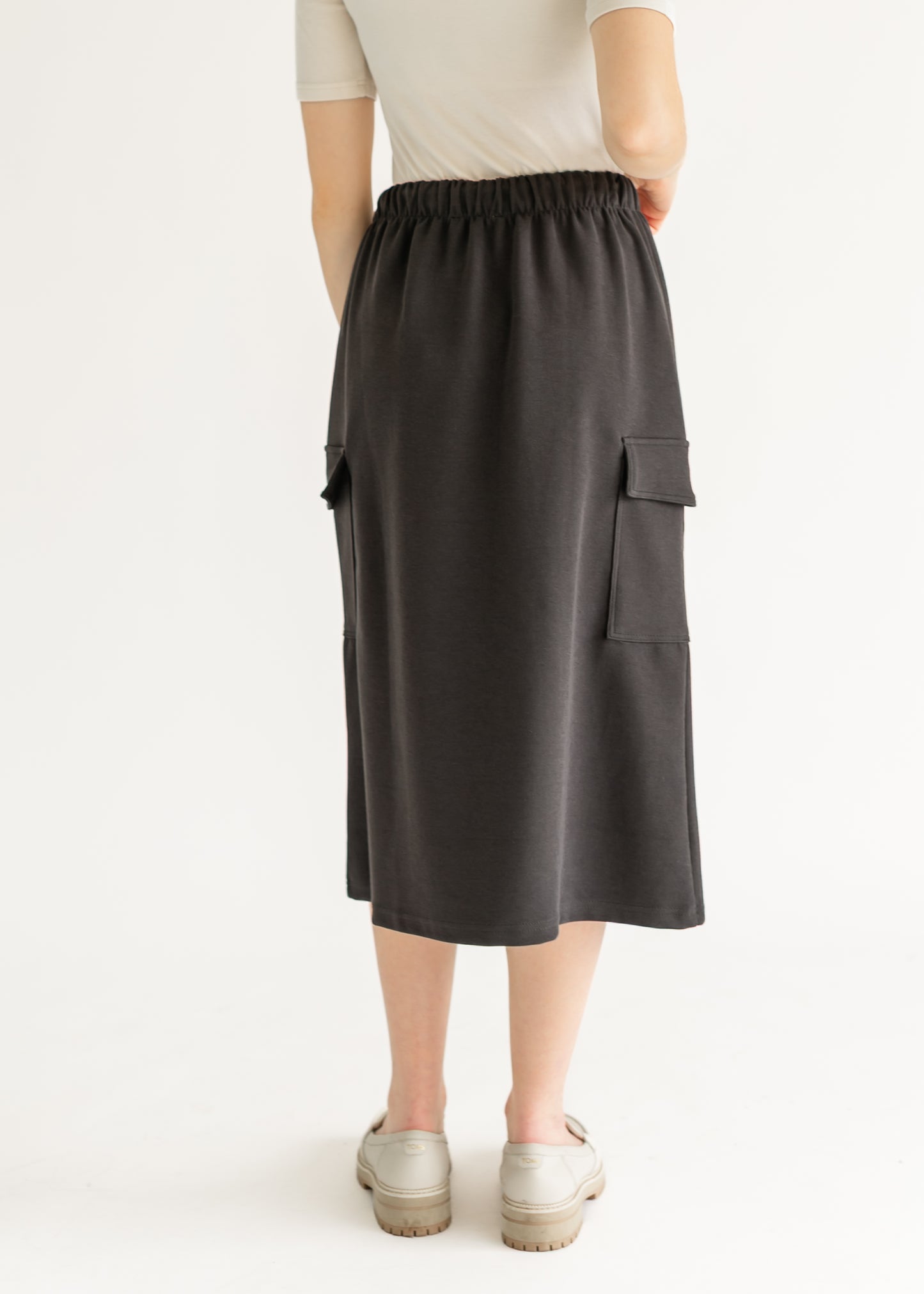 Mazie Midi A-line Cargo Skirt