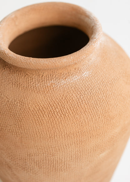 Natural Terracotta Wide Top Vase