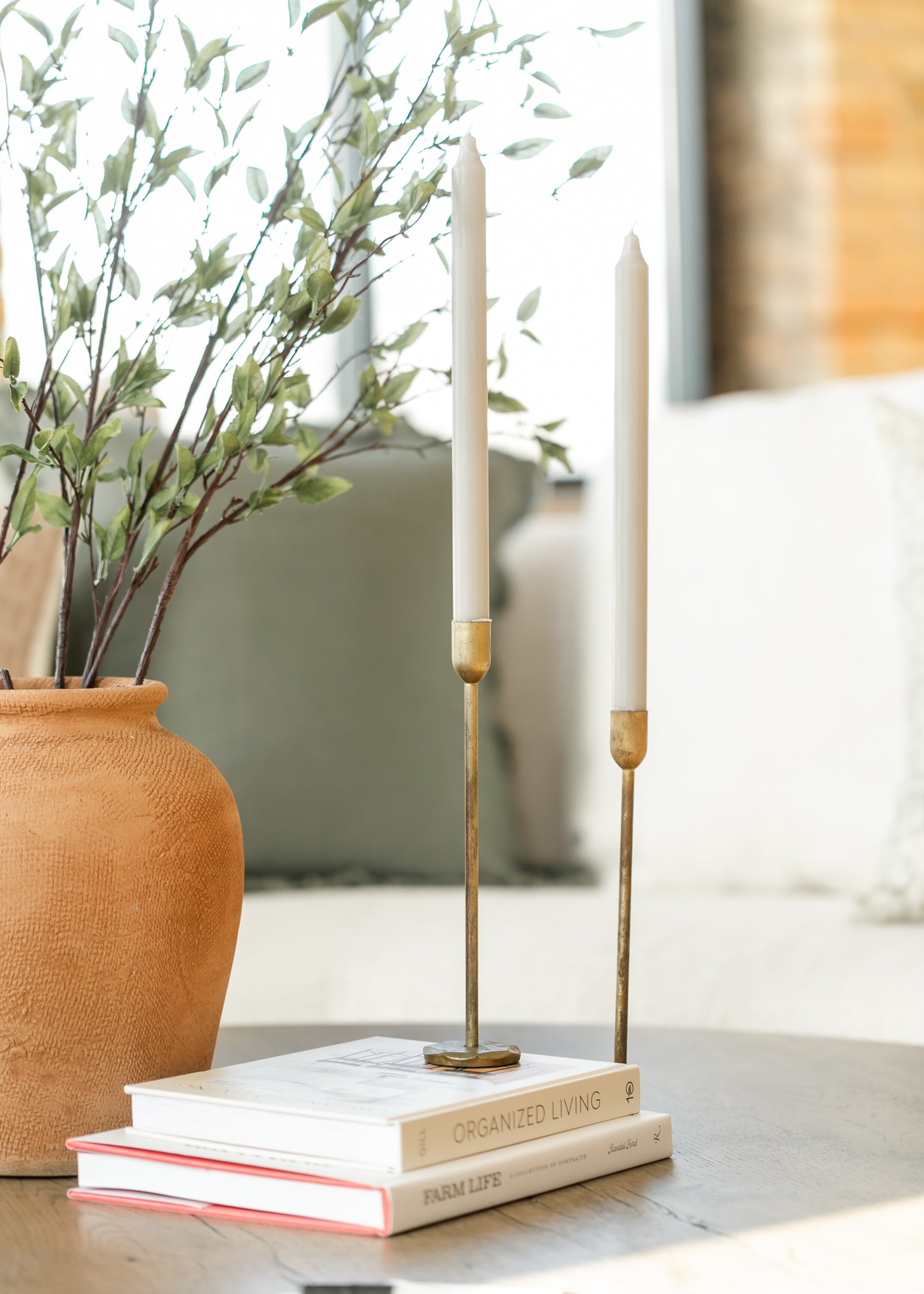 Old Brass Candle Holder