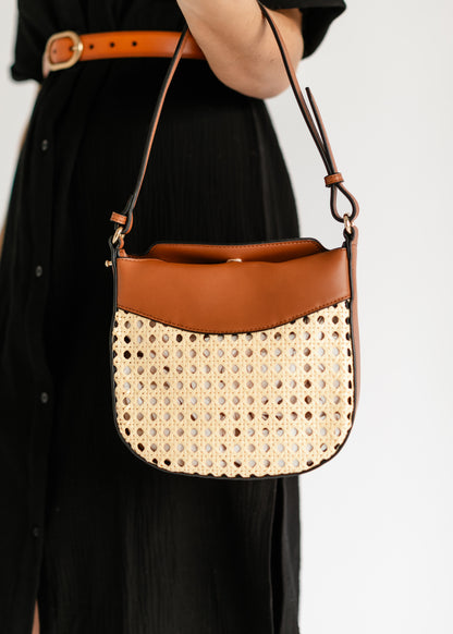 Rattan Vegan Leather Adjustable Bag Accessories