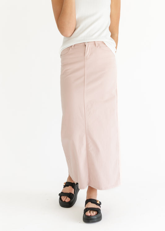 Stella Rose Denim Maxi Skirt