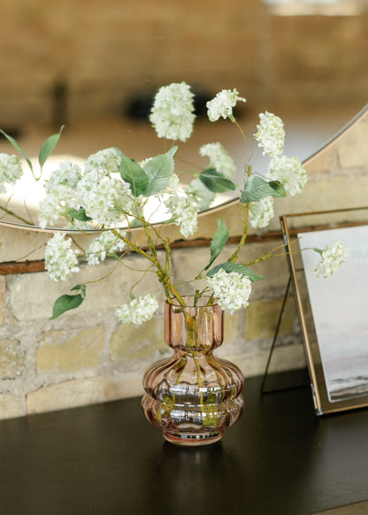 White Snowball Faux Hydrangea Spray