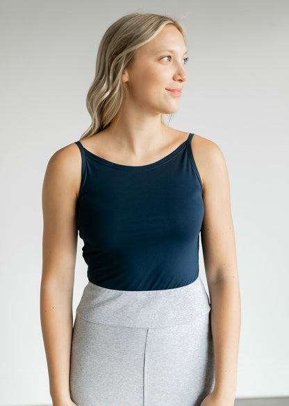 Adjustable Layering Cami Tops Navy / XS