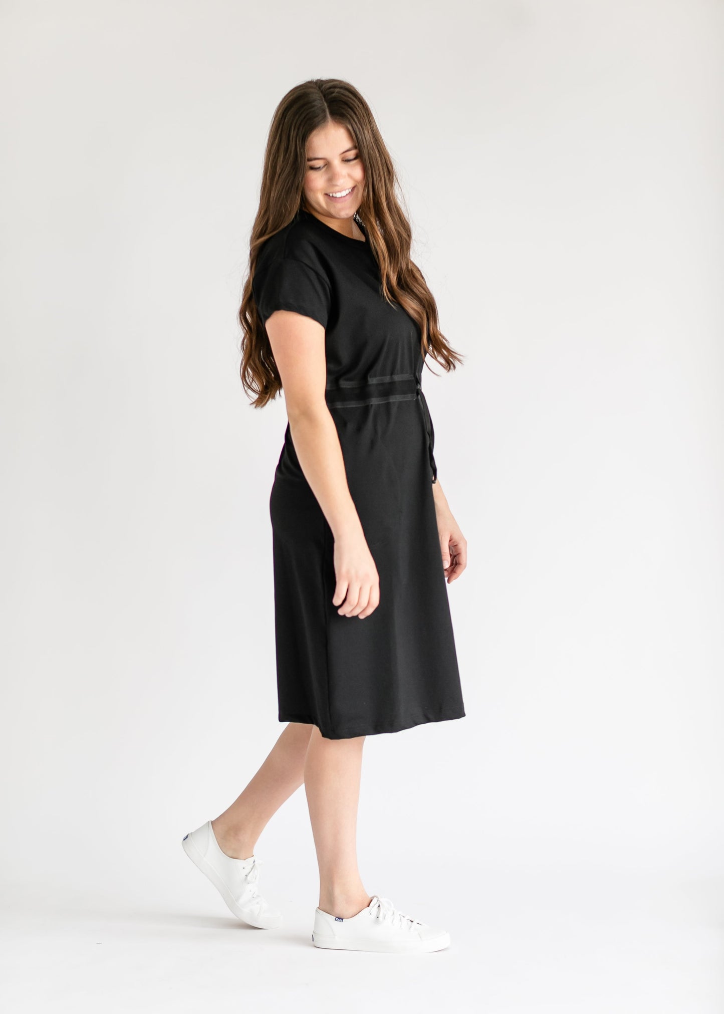 Becca Cinch Waist Athletic Midi Dress - COMING SOON IC Dresses