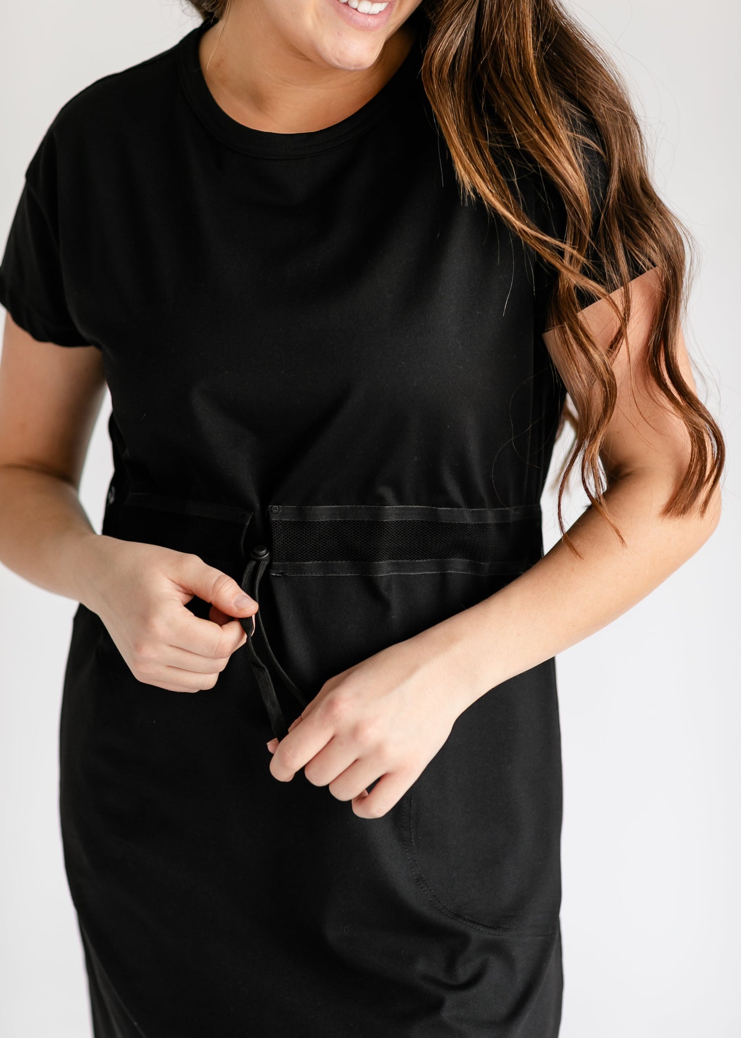 Becca Cinch Waist Athletic Midi Dress - COMING SOON IC Dresses