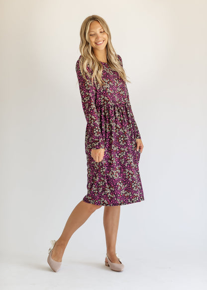 Bindi Long Sleeve Midi Dress IC Dresses