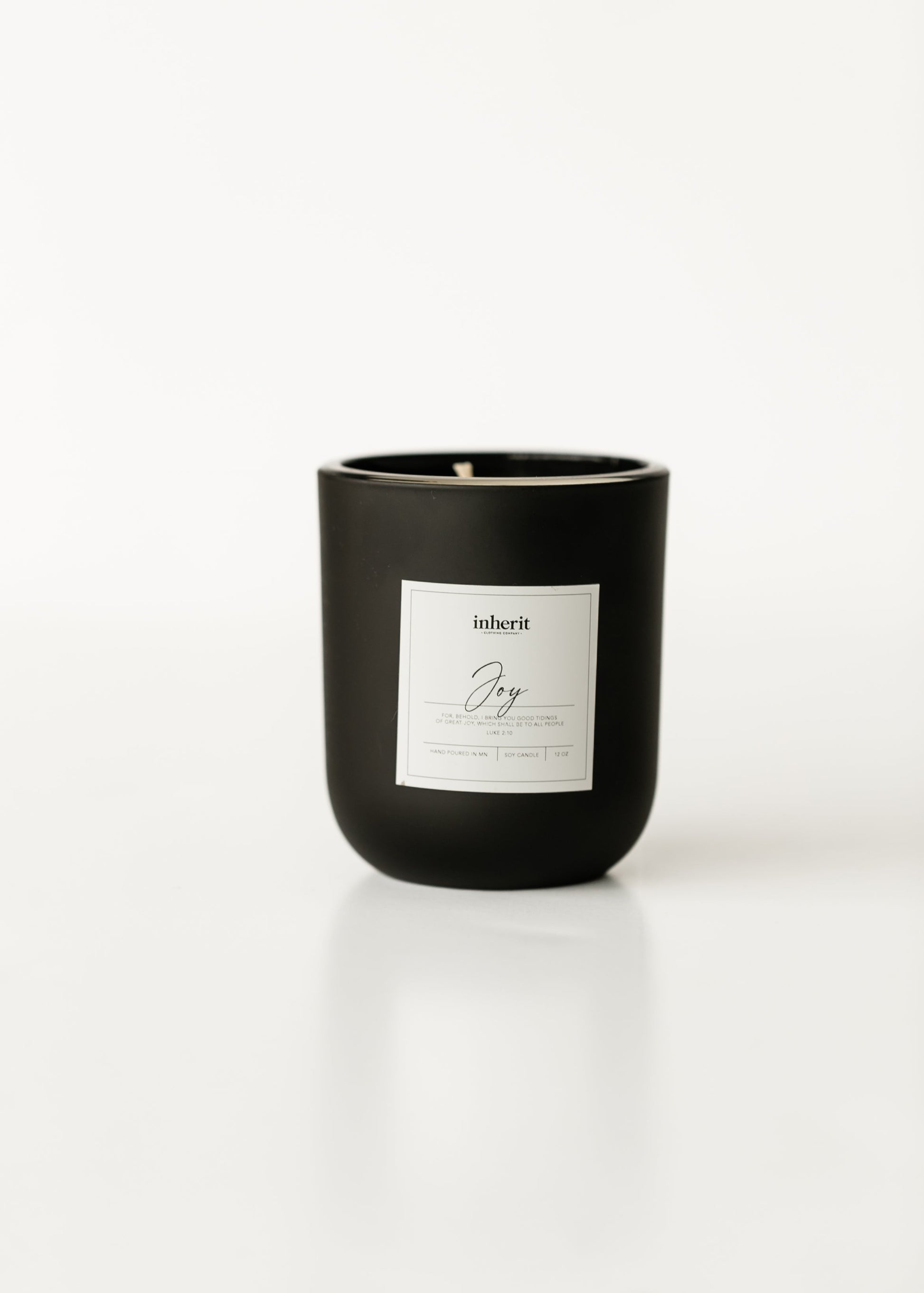 Black Glass Handpoured Soy Wax Candle Gifts