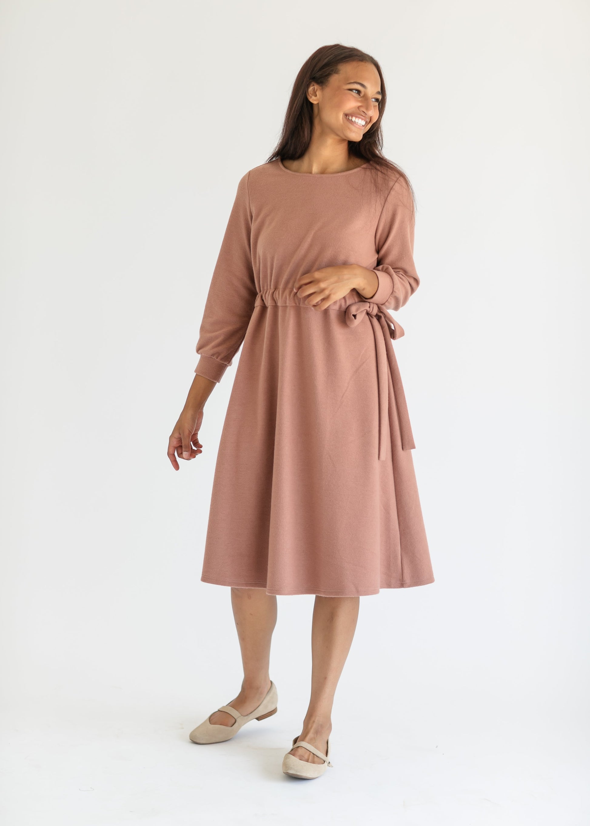 Blair Long Sleeve Midi Dress IC Dresses