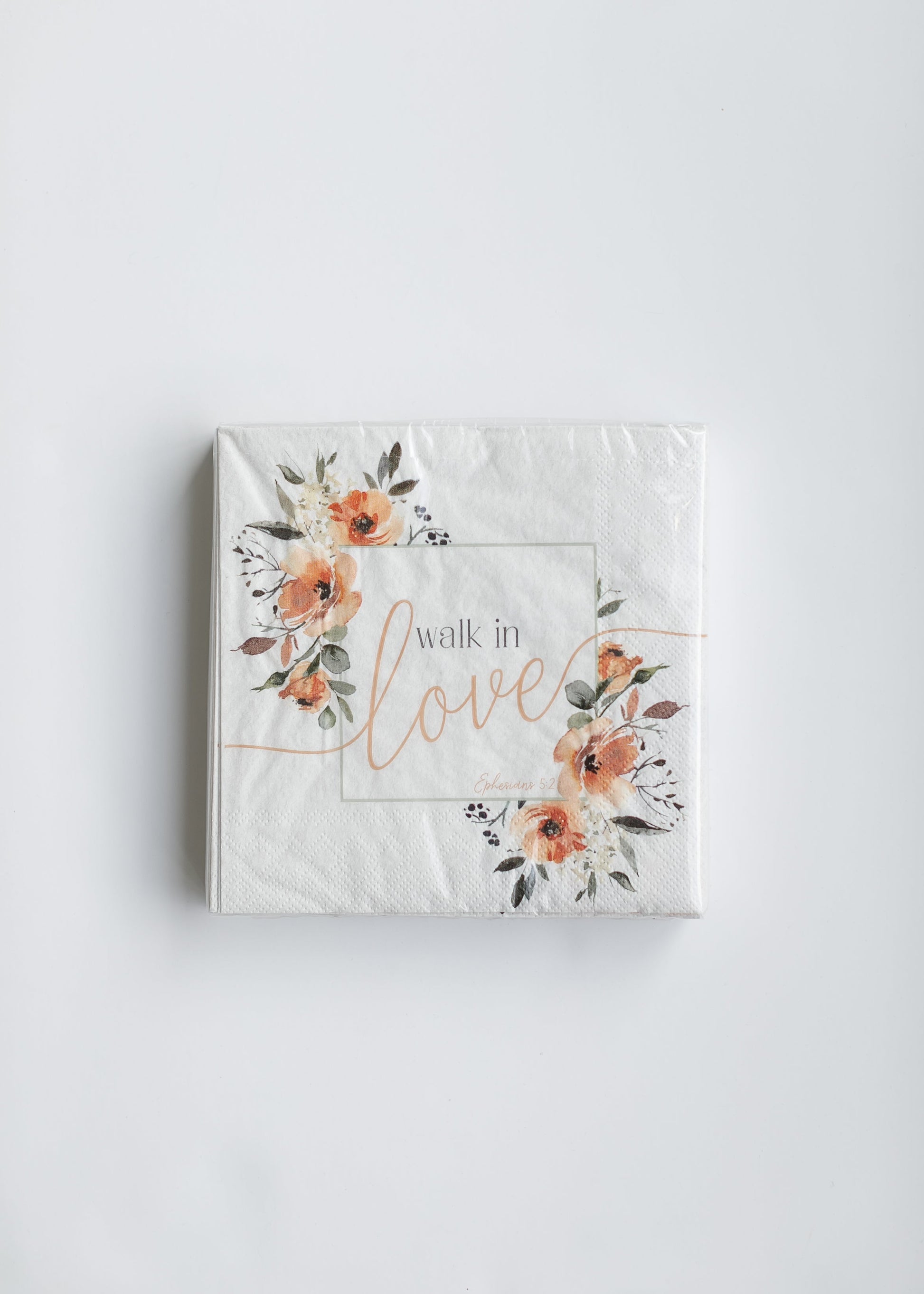 Blush Bouquet Scripture Paper Napkin Gifts