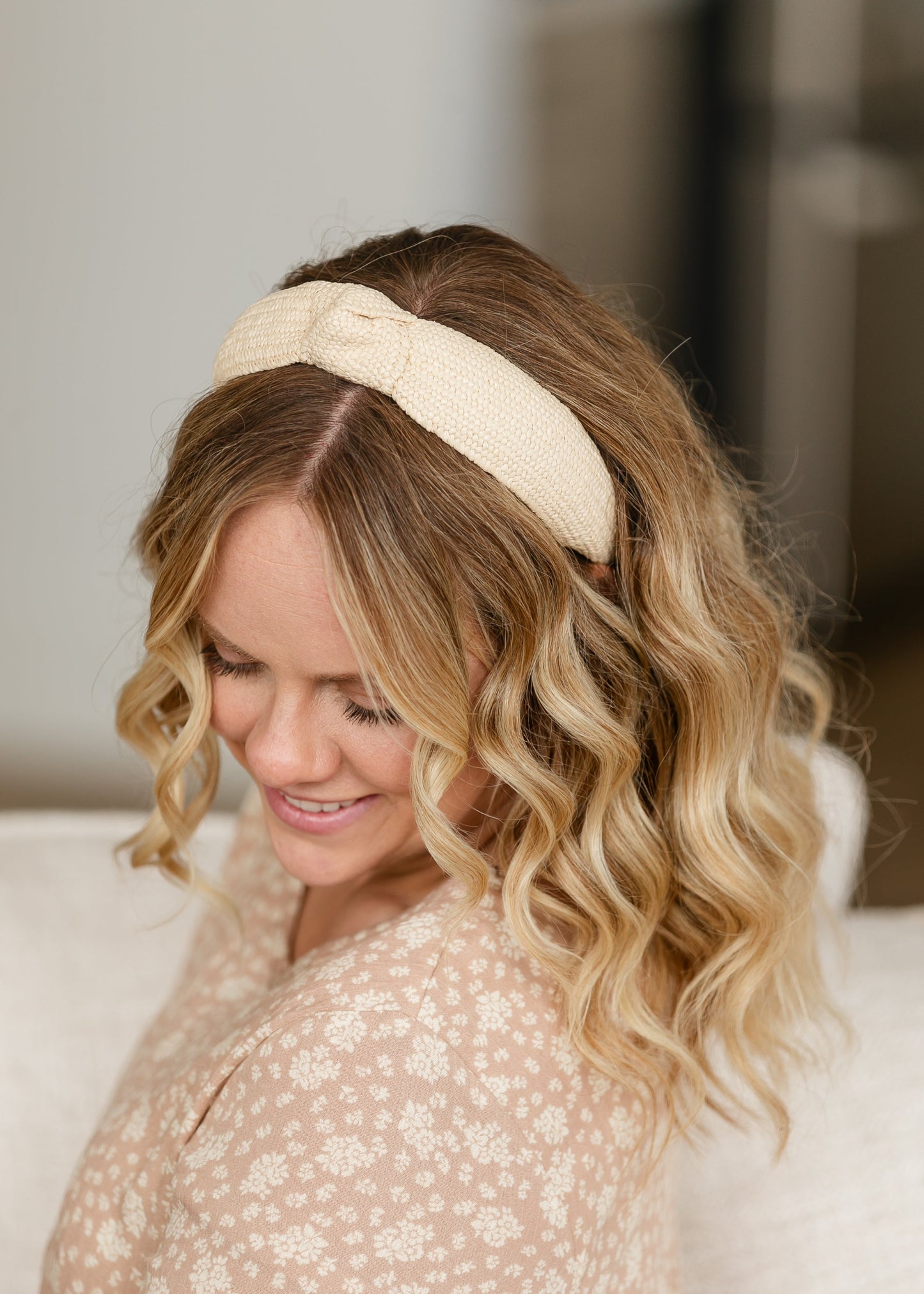 Boho Straw Rattan Knotted Headband Accessories