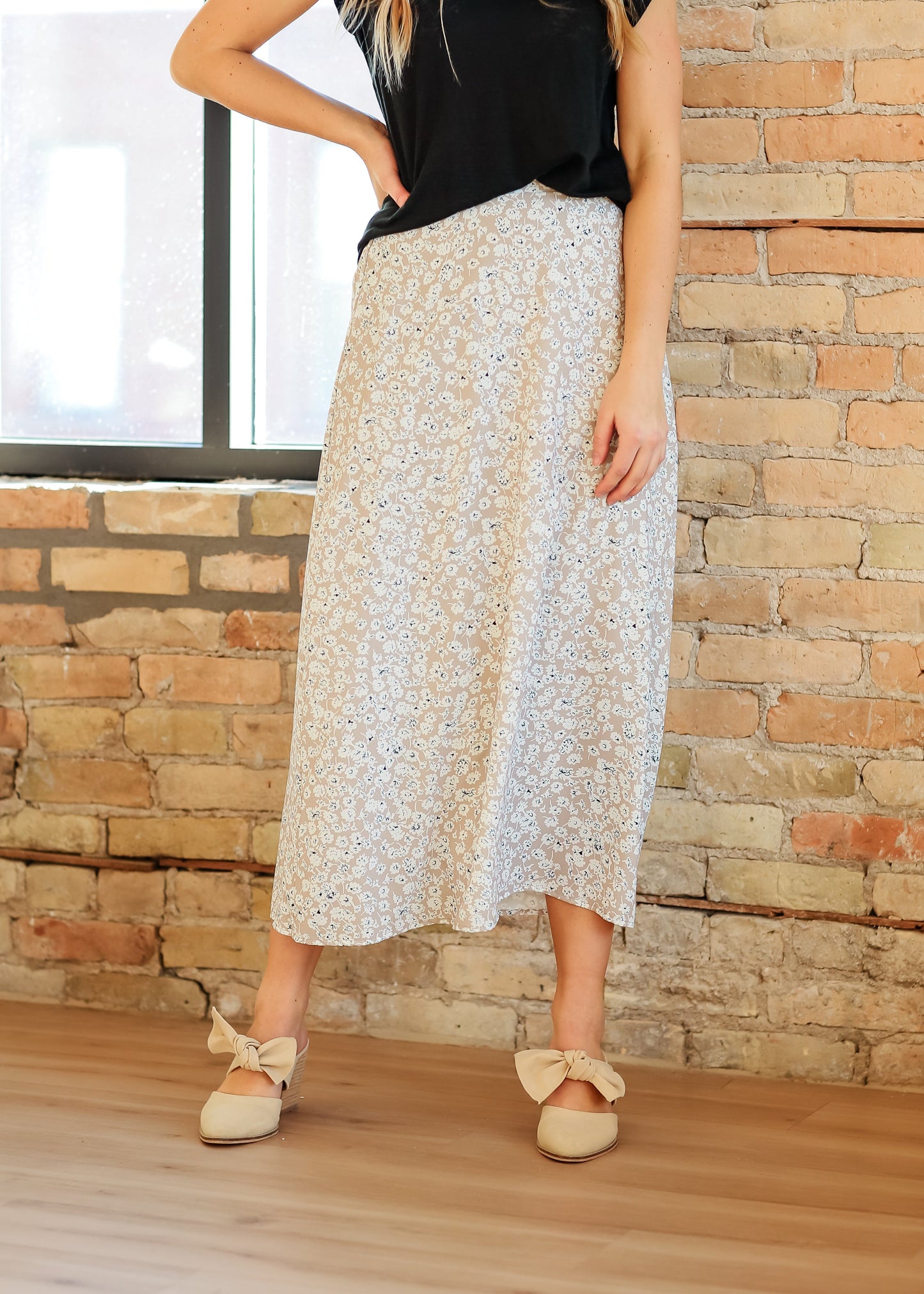 Braylyn Floral Midi Skirt IC Skirts