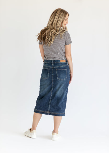 Bryn Denim Midi Skirt IC Skirts