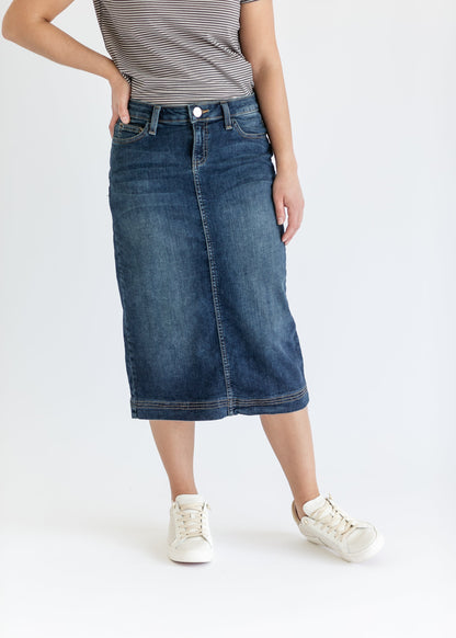 Bryn Denim Midi Skirt IC Skirts