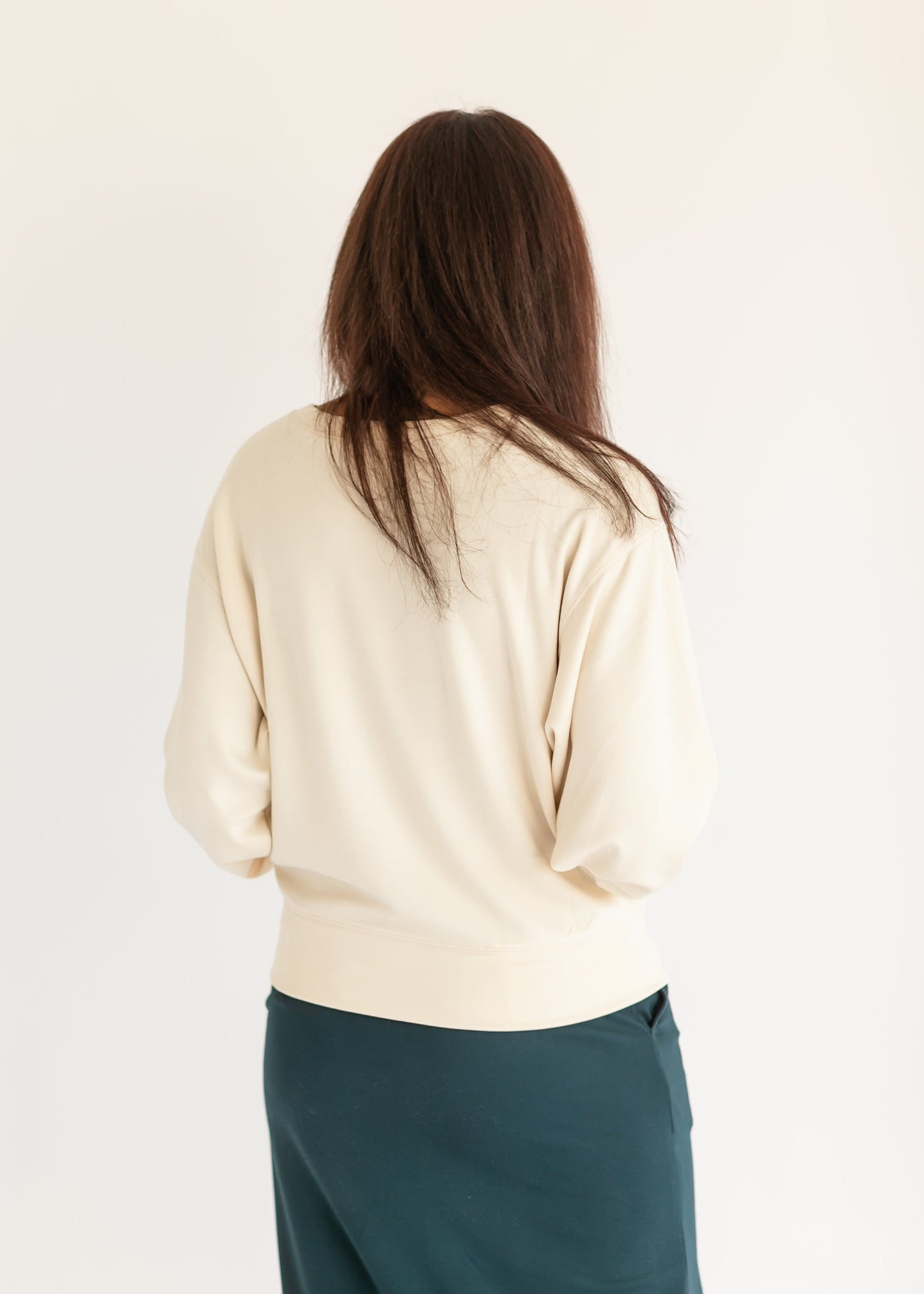 Calla Soft Knit Crewneck Sweatshirt FF Tops