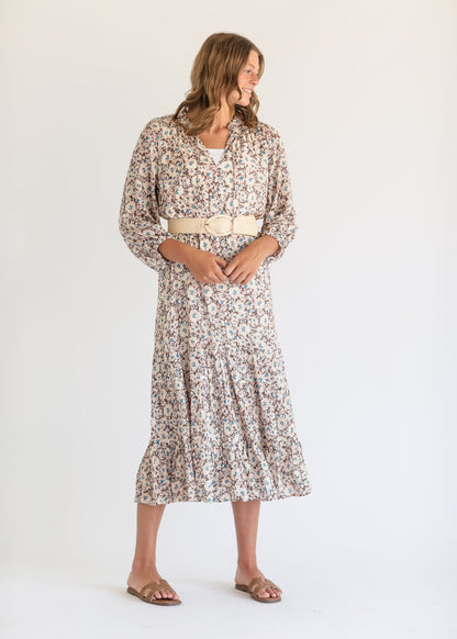 Char La Paz Floral Midi Dress FF Dresses