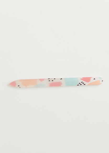 Colorful Glass Nail File Accessories Modern Art