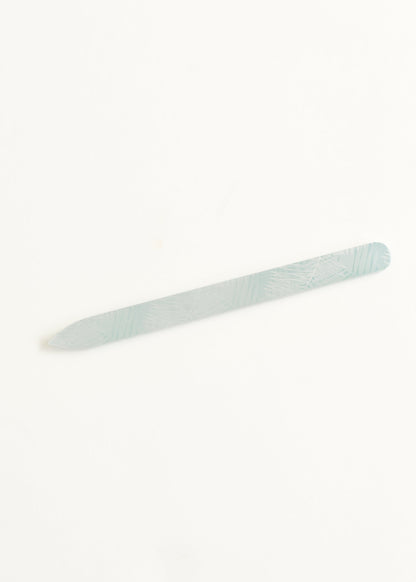 Colorful Glass Nail File Accessories Palm Leaves