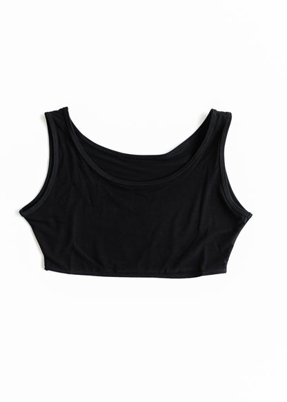 Dressy Demi Layering Tank IC Tops Black / XS