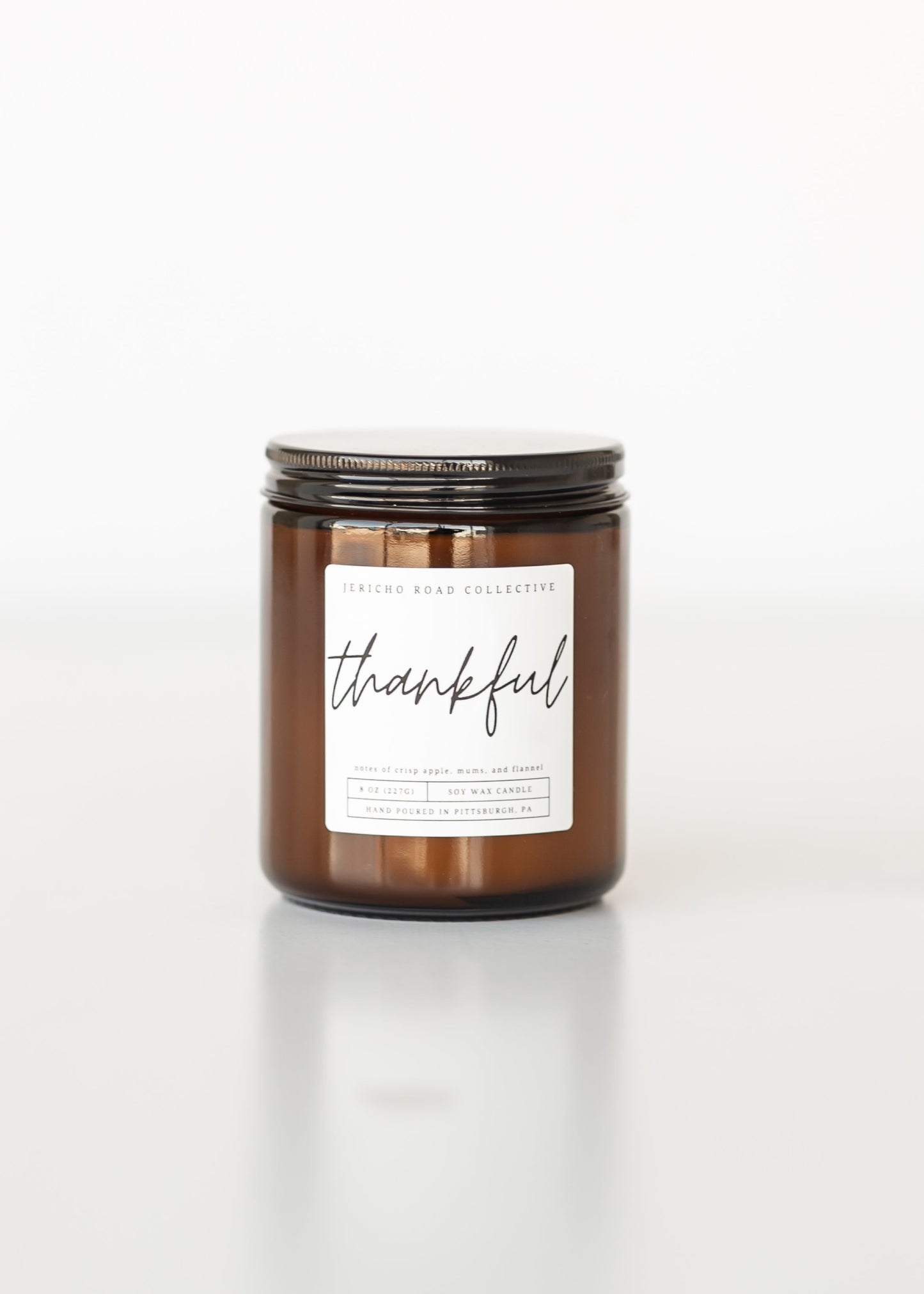 Fall Scented Soy Wax Candle Accessories Thankful