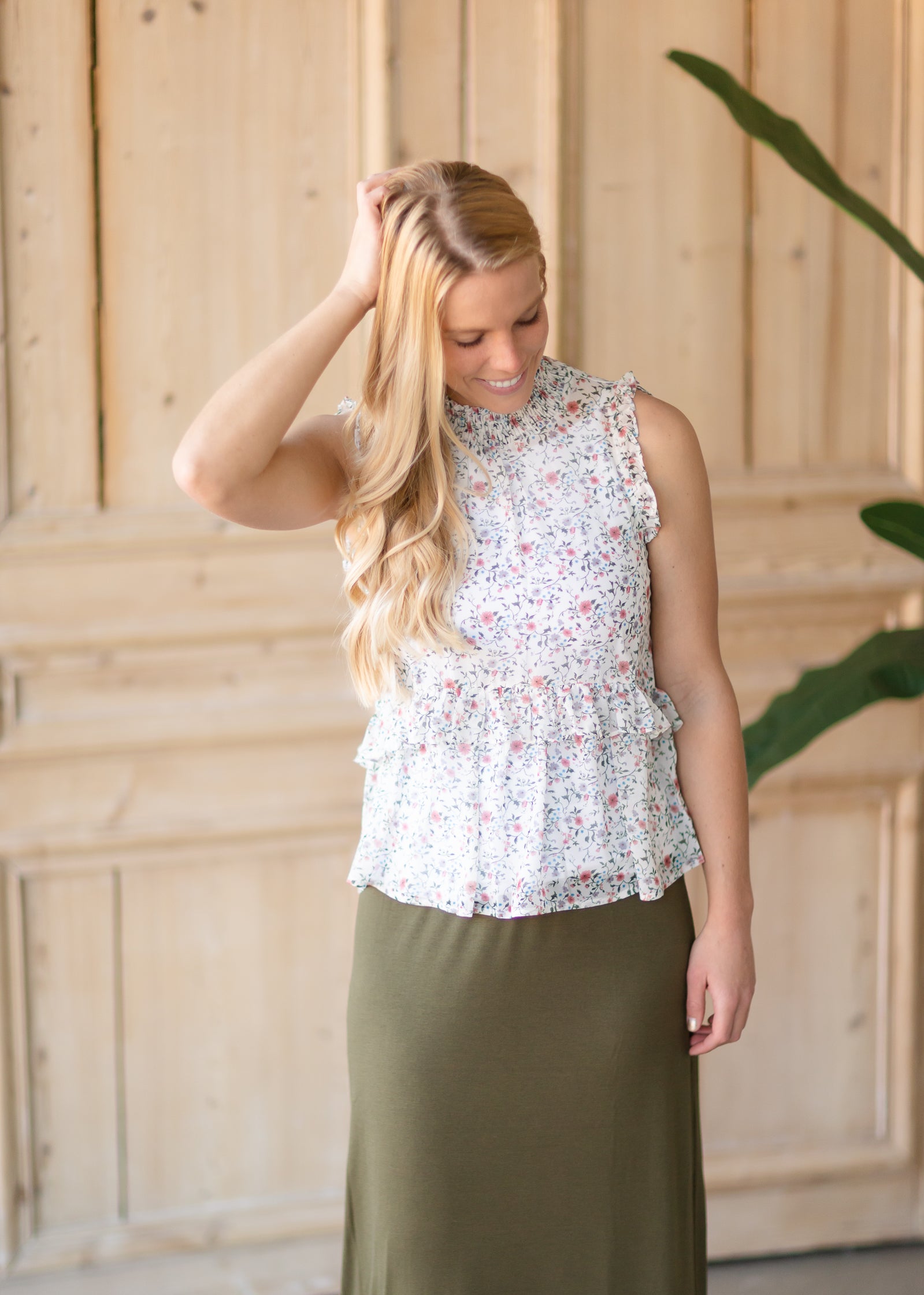 Floral Flutter Tank - FINAL SALE Tops