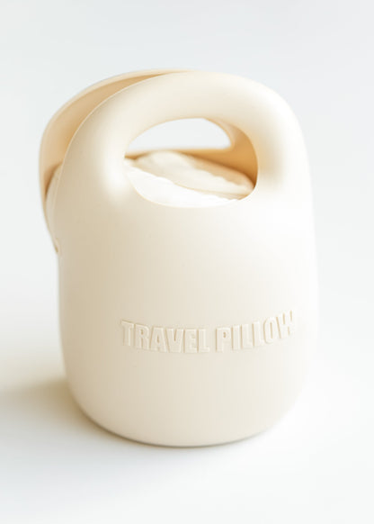 Foldable Memory Foam Travel Pillow Accessory White