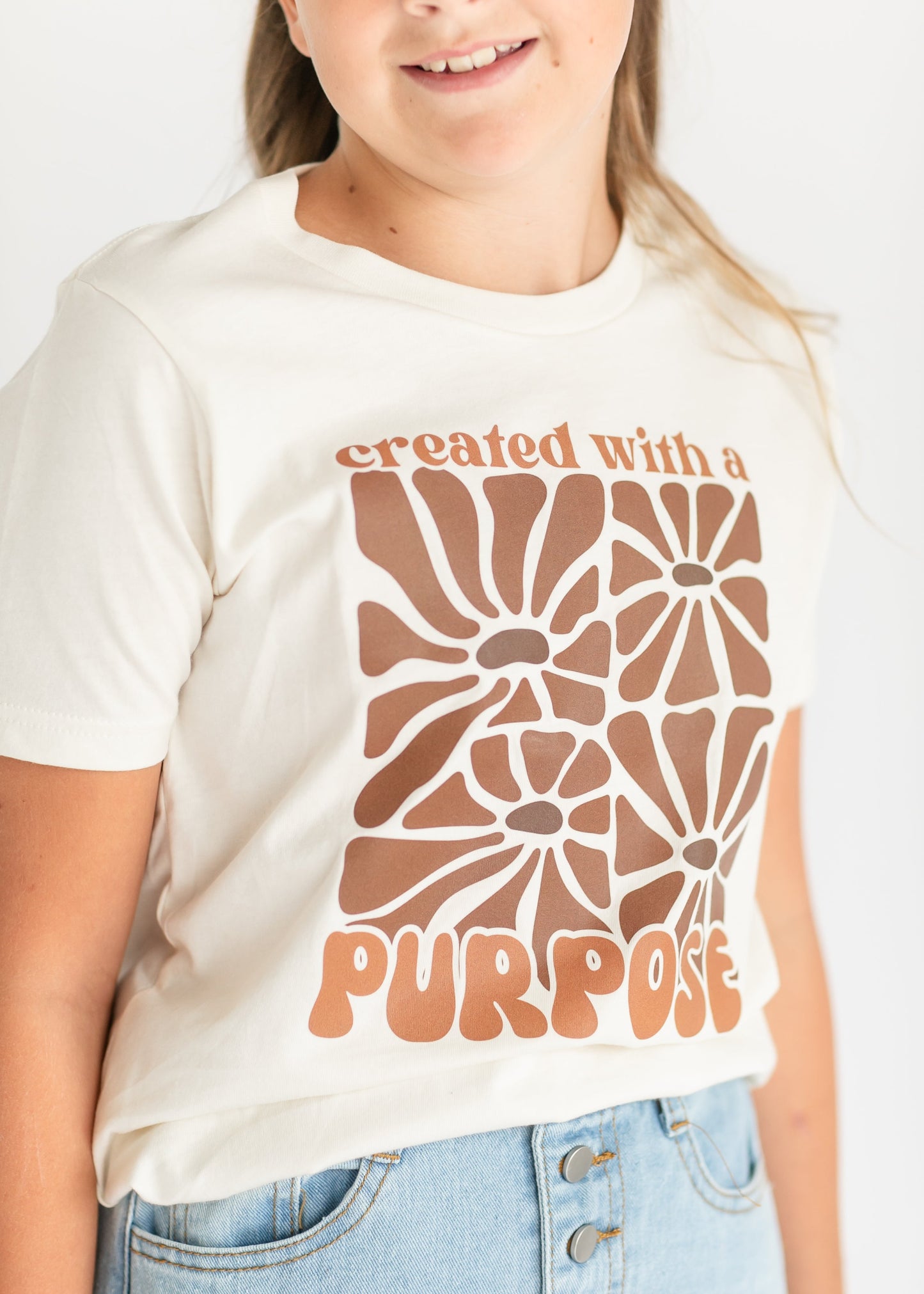 Girl's Created with a Purpose Graphic T-shirt FF Girls