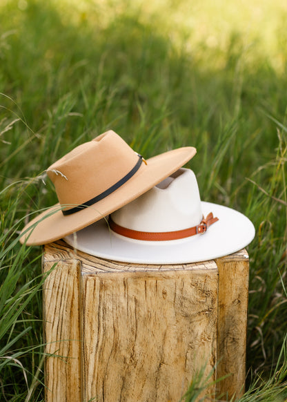 Gold Ring Buckle Wide Brim Bolero Hat Accessories