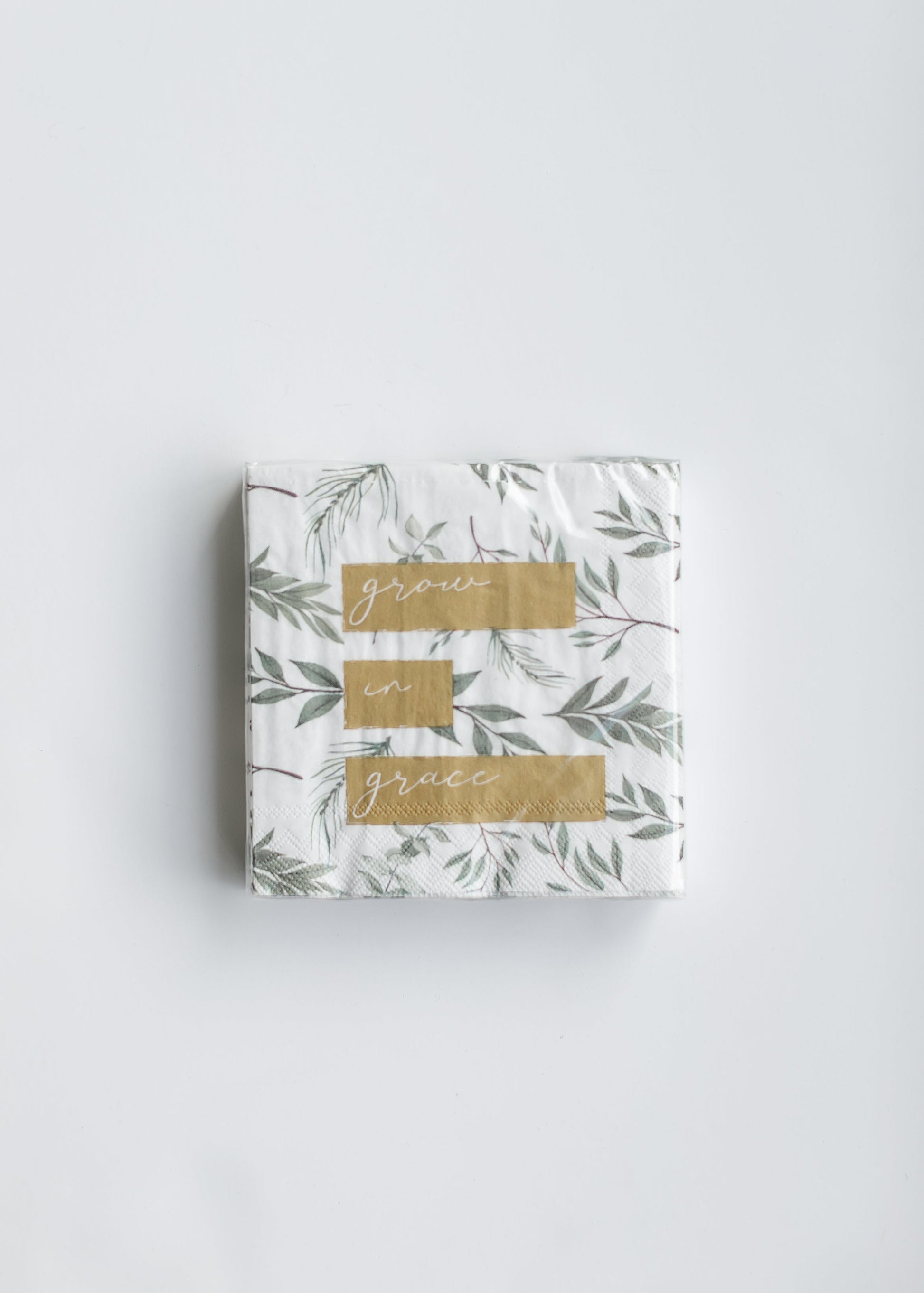 Grow in Grace Leaves Paper Napkins Gifts