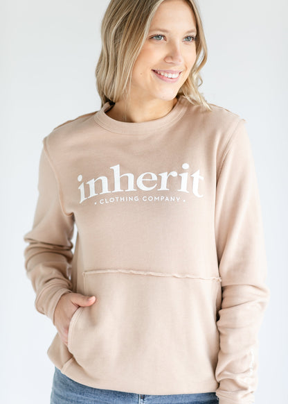 Inherit Raw Edge Crewneck Sweatshirt IC Tops