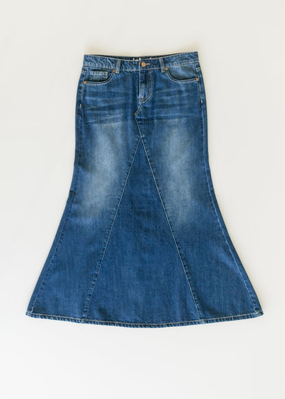 Jennifer A-Line Long Denim Skirt IC Skirts