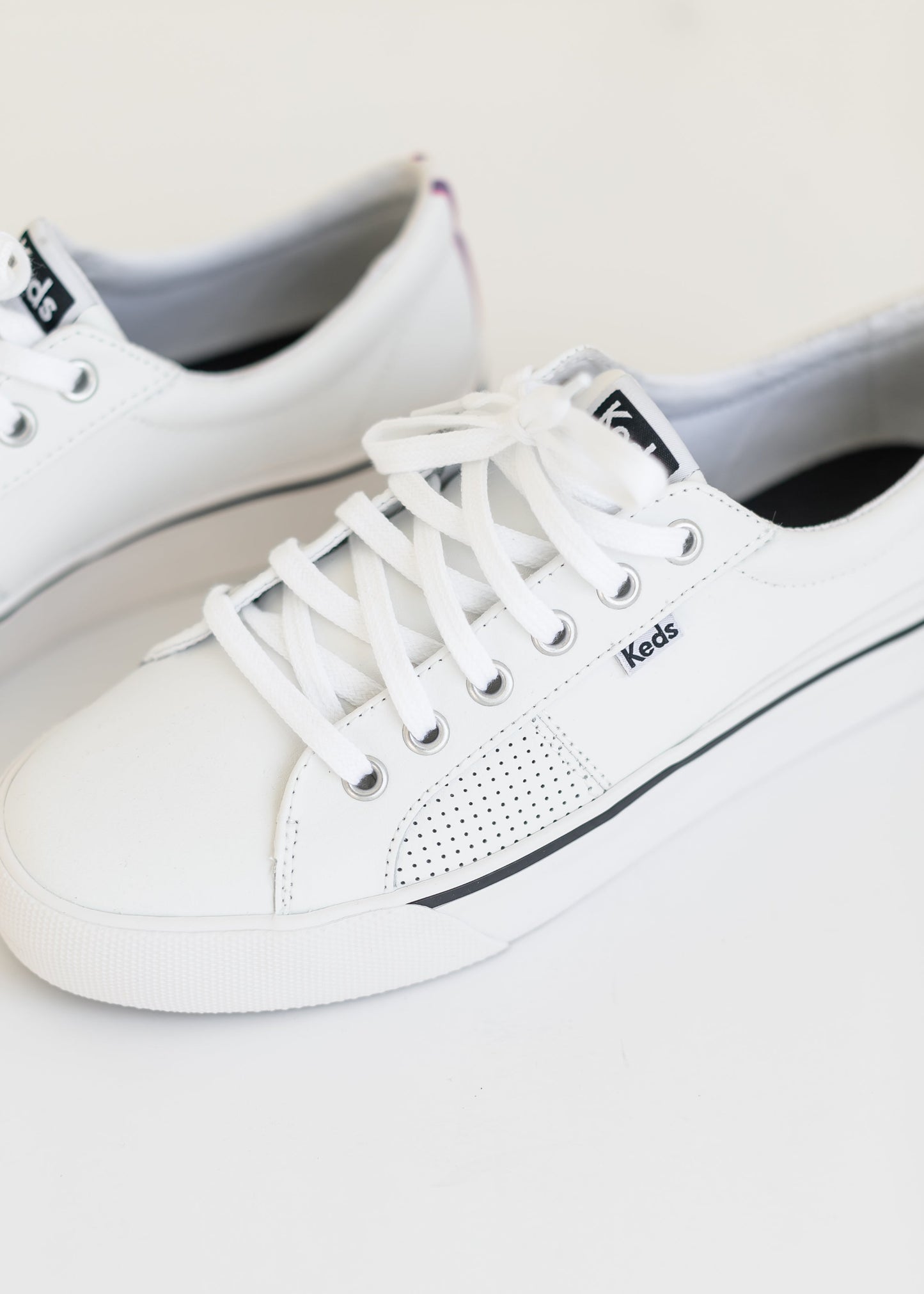 Keds® Jump Kick Duo Leather Sneaker Shoes