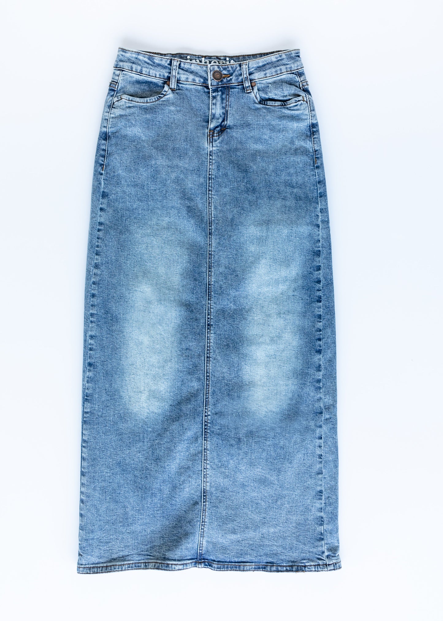 Kyra Long Denim Skirt IC Skirts