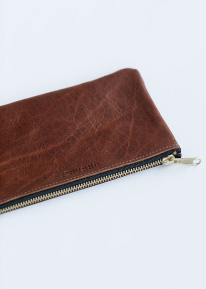 Leather Zipper Pouch Accessories