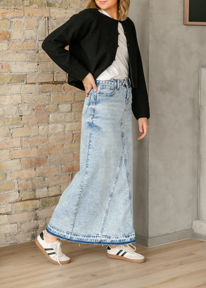 Mina Denim Maxi Skirt IC Skirts