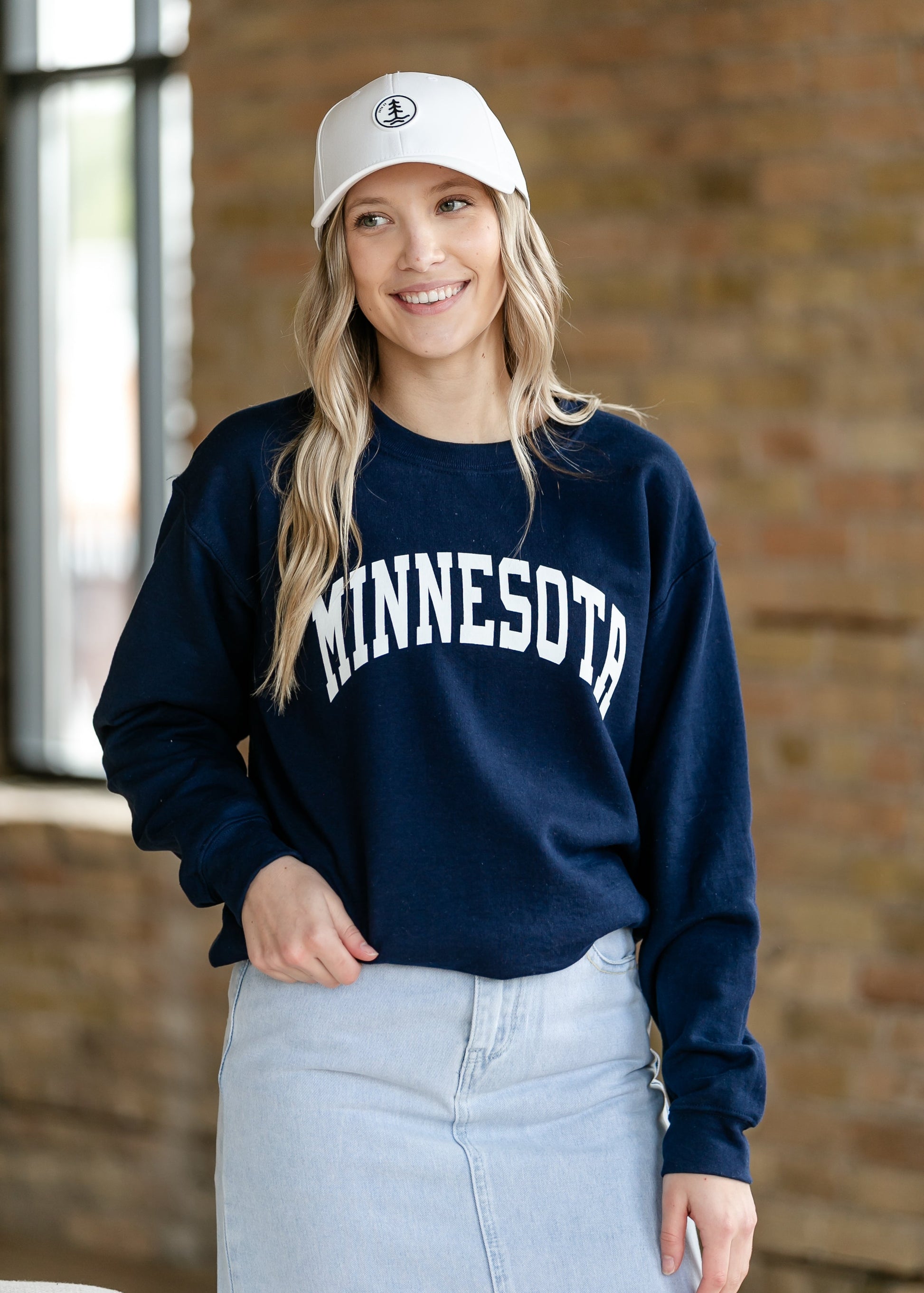 Minnesota Collegiate Crewneck Sweatshirt FF Tops