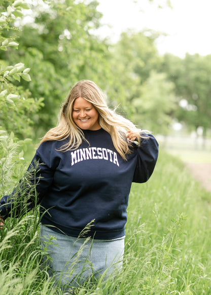 Minnesota Collegiate Crewneck Sweatshirt FF Tops