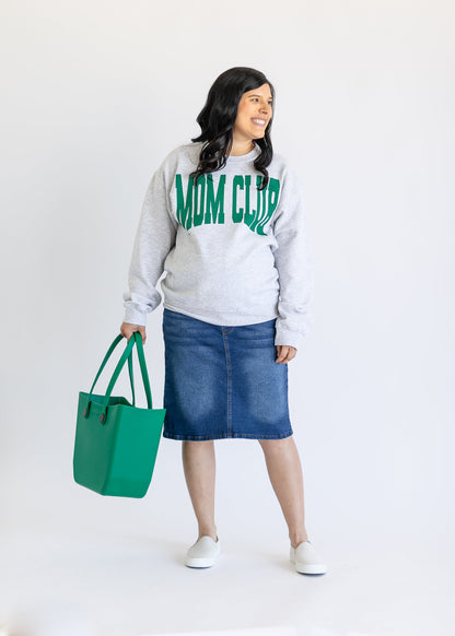 Mom Club Crewneck Graphic Sweatshirt FF Tops