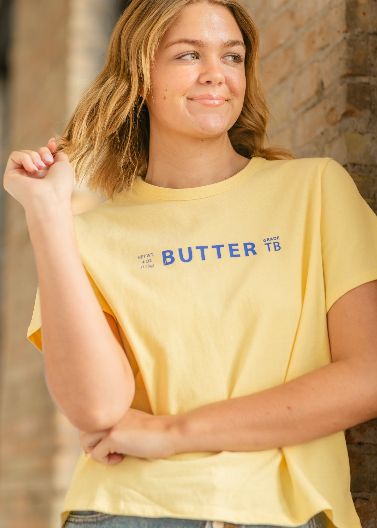 Nella Butter Graphic Short Sleeve T-shirt FF Tops