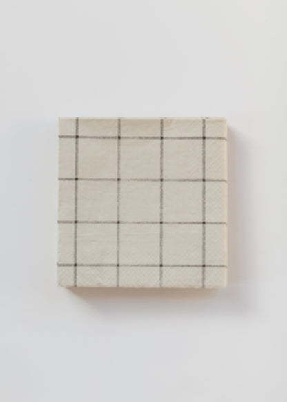 Paper Napkins Beige Squares FF Home + Lifestyle