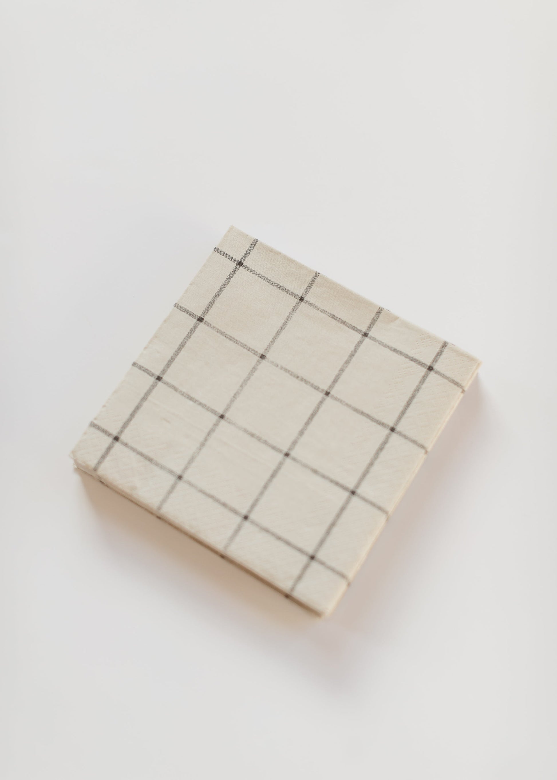 Paper Napkins Beige Squares FF Home + Lifestyle