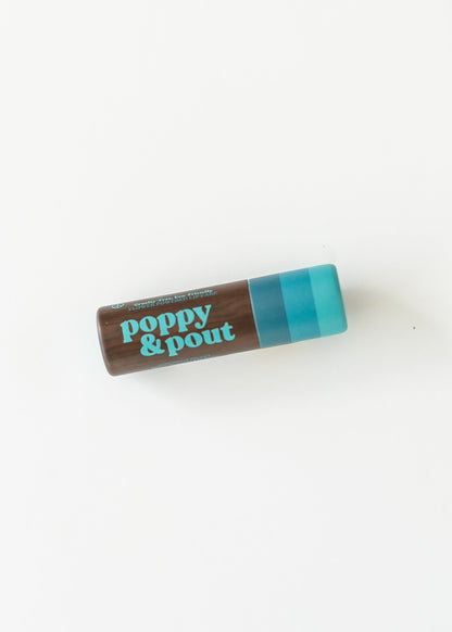 Poppy & Pout Retro Surf Lip Balm Gifts Coconut Coast (Blue)