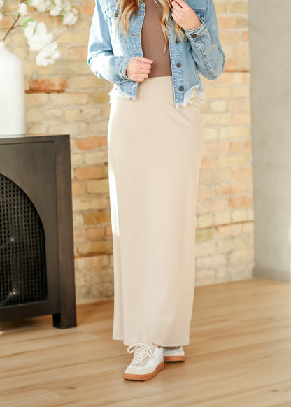 Quinn Knit Maxi Skirt IC Skirts Taupe / XS