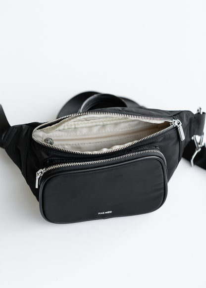 Recycled Nylon Black Belt Bag Accessory