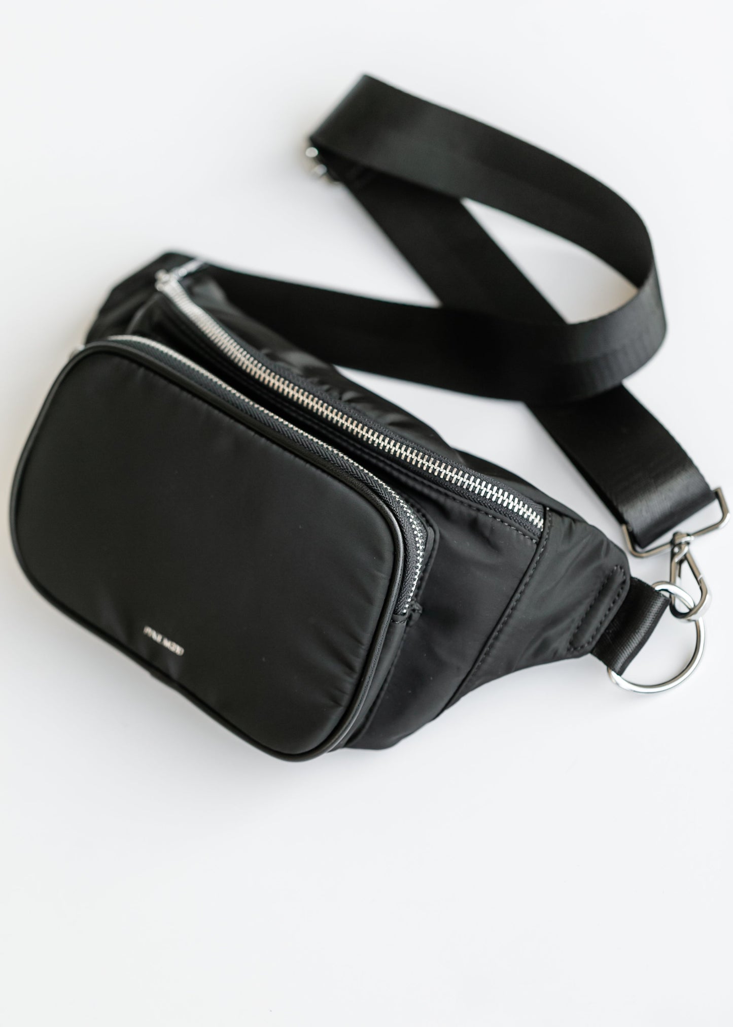 Recycled Nylon Black Belt Bag Accessory