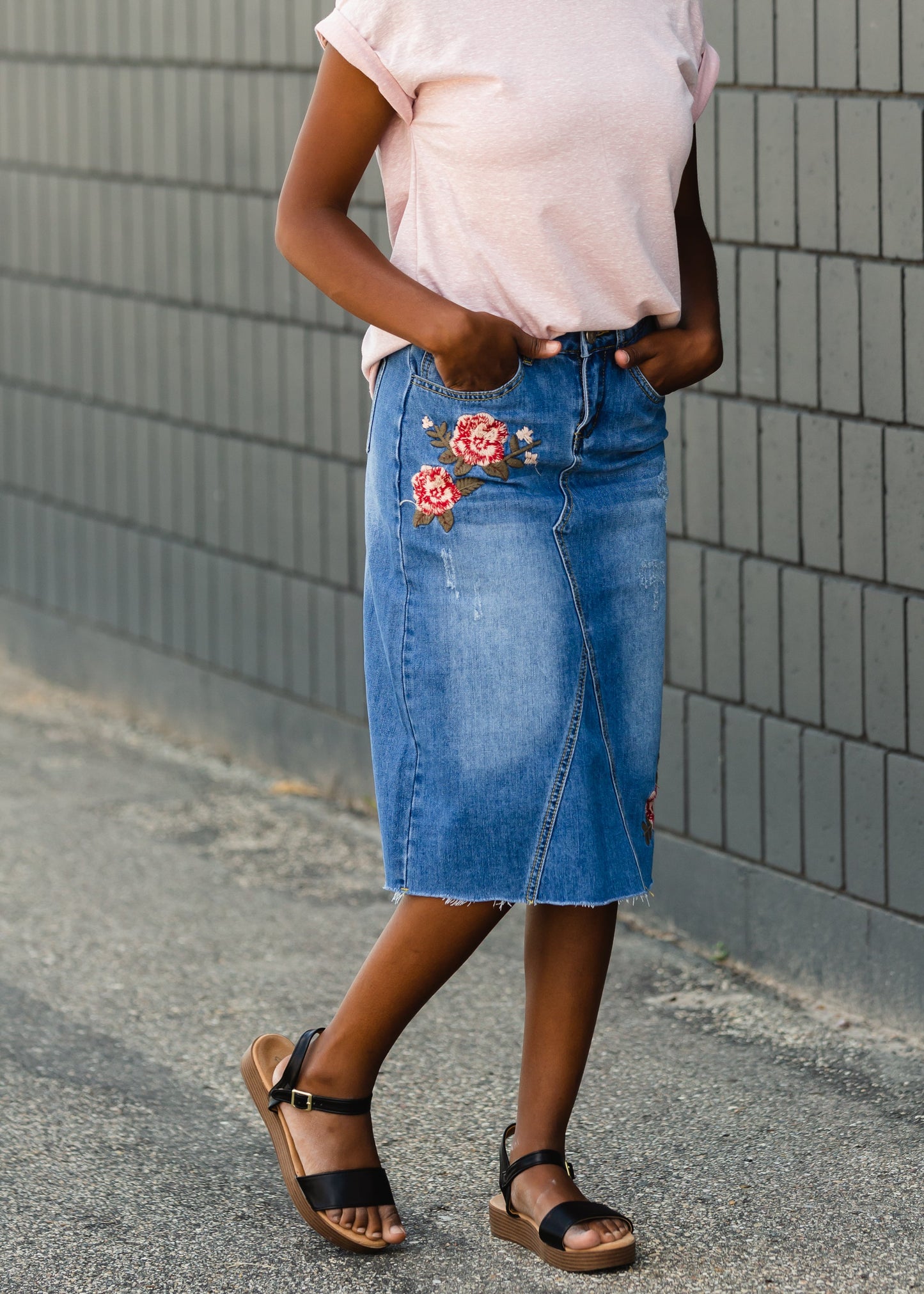 Rolled Sleeve Solid Pink Knit Top - FINAL SALE FF Tops