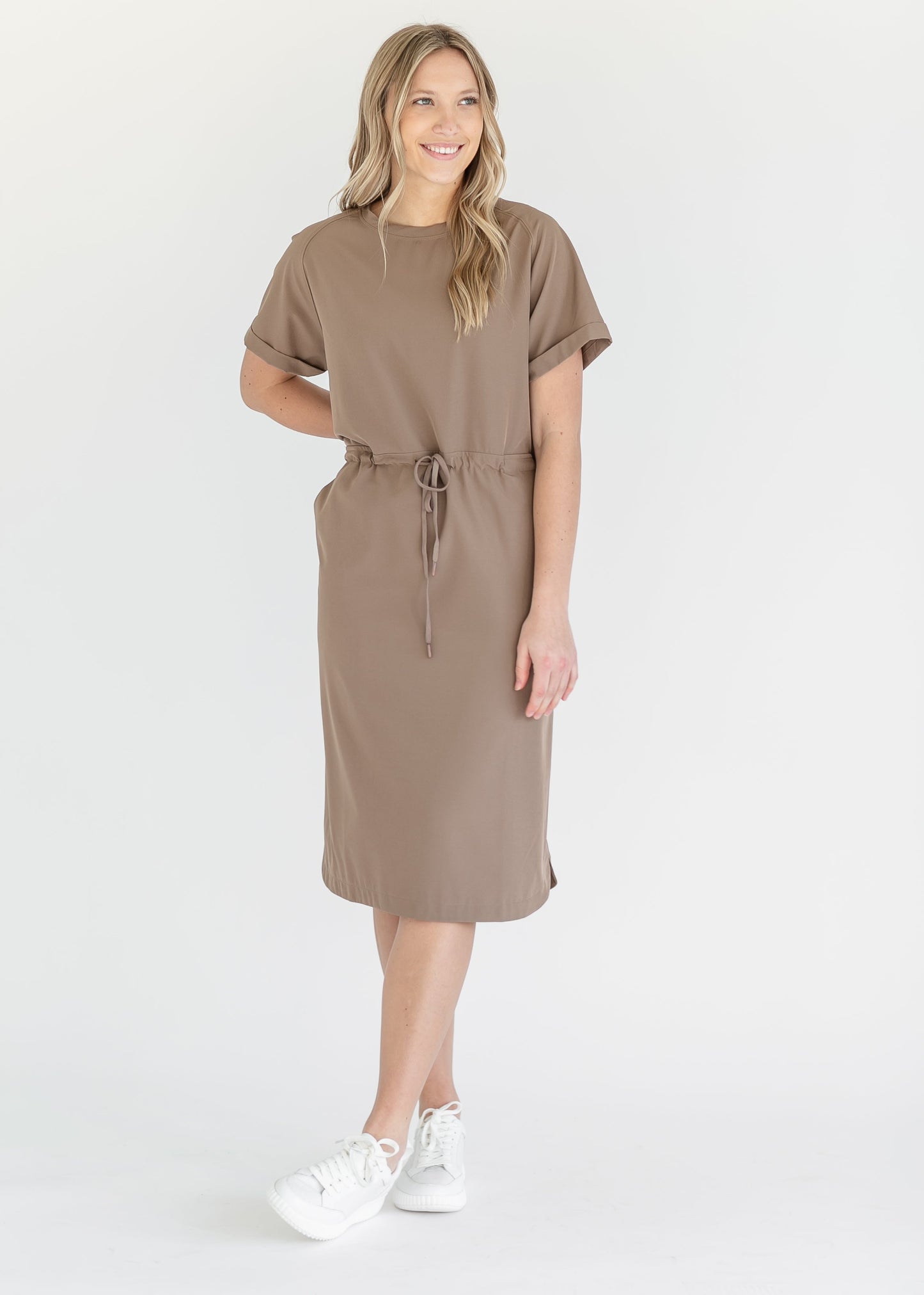 Rory Athletic Midi Dress IC Dresses Dark Taupe / XS